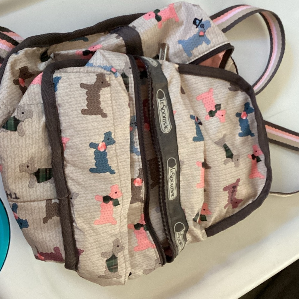 Lesportsac Multicolor Dog Pattern Backpack - image 2